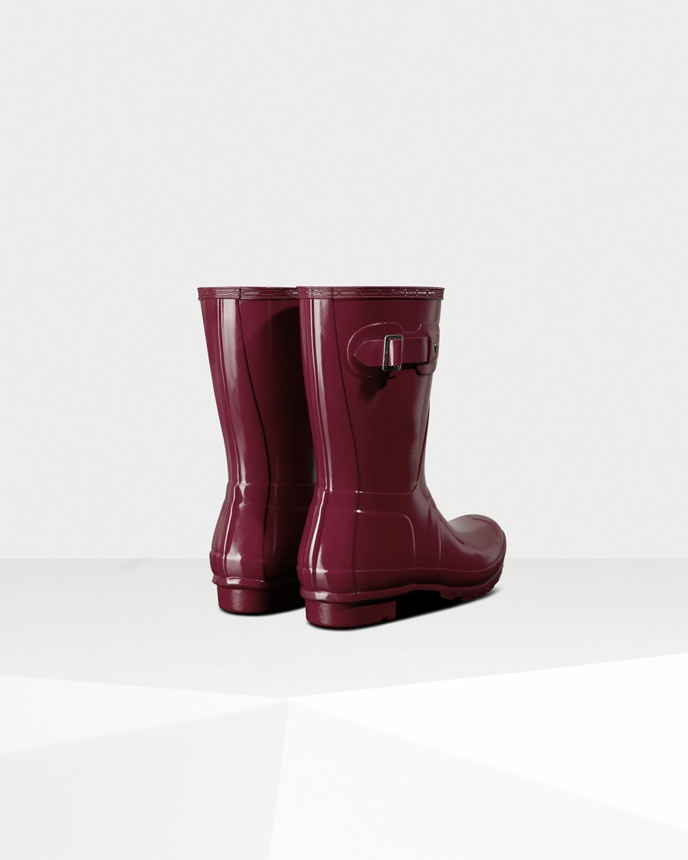 Botas De Cortas Hunter Mujer Original Gloss - Rojas - Argentina 7850GDEMV